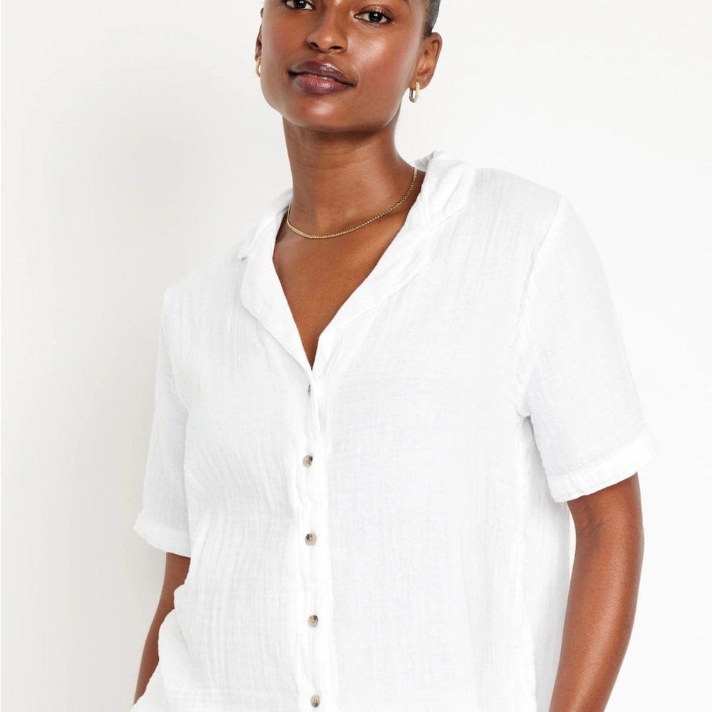White Button-Up Shirt